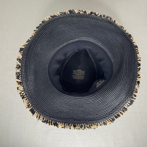 Eric Javits Mykonos Contrast Fringe Fedora Hat - Picture 7 of 8